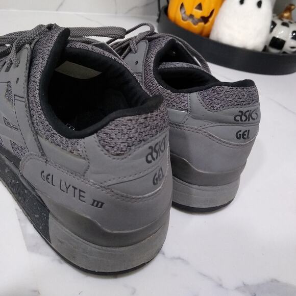 [H121] ASICS GEL-LYTE III 3 NS Black/Carbon H715N 9097 Men's Size 8 - Picture 6 of 8